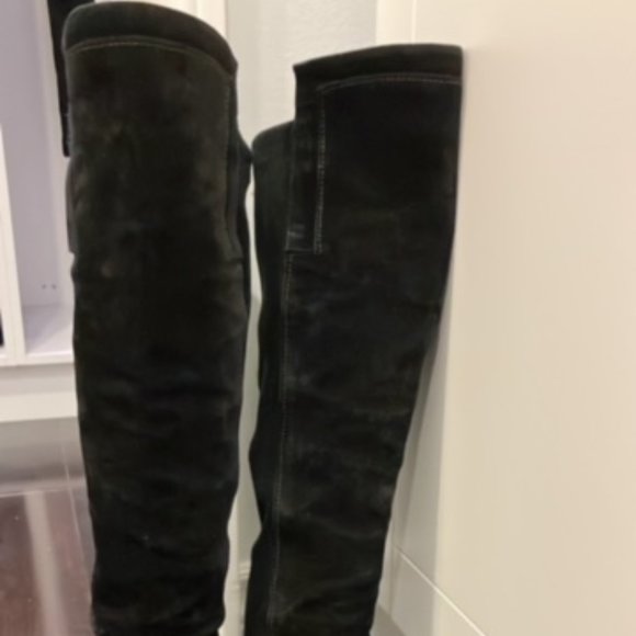Browns Black Suede over the knee boots, 37.5 - Picture 4 of 10
